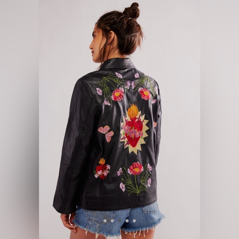 Free People Juliette Leather Jacket - Picture 3 of 12